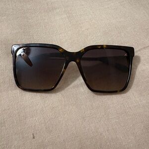 Quay Australia Brown Square Sunglasses